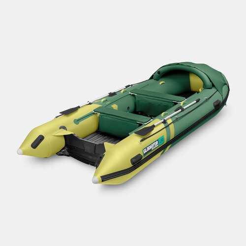 Надувная лодка GLADIATOR E450PRO зелено-оливковый