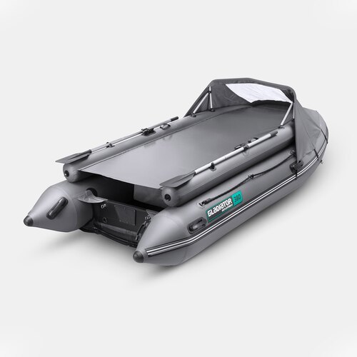 Надувная лодка GLADIATOR E380X PRO темносерый