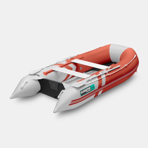 Надувная лодка GLADIATOR B330AL красно-белый