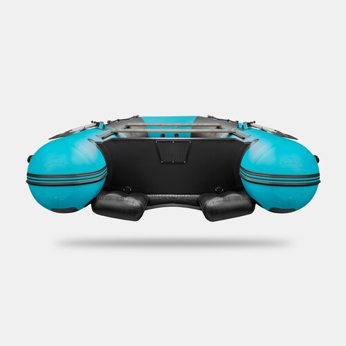 Надувная лодка GLADIATOR E450S JET черно-бирюзовый