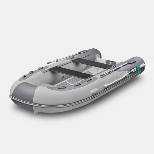 Надувная лодка RIB GLADIATOR AL 420 светло-темносерый (СПб)